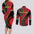 Malawi Independence Day Couples Matching Long Sleeve Bodycon Dress and Long Sleeve Button Shirt Unity and Freedom - Wonder Print Shop