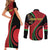 Malawi Independence Day Couples Matching Short Sleeve Bodycon Dress and Long Sleeve Button Shirt Unity and Freedom - Wonder Print Shop