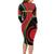 Malawi Independence Day Long Sleeve Bodycon Dress Unity and Freedom - Wonder Print Shop