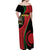 Malawi Independence Day Off Shoulder Maxi Dress Unity and Freedom - Wonder Print Shop