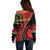 Malawi Independence Day Off Shoulder Sweater Unity and Freedom - Wonder Print Shop