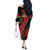 Malawi Independence Day Off The Shoulder Long Sleeve Dress Unity and Freedom - Wonder Print Shop