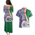 India Independence Day Couples Matching Puletasi Dress and Hawaiian Shirt Indian Paisley Pattern - Wonder Print Shop