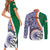 India Independence Day Couples Matching Short Sleeve Bodycon Dress and Long Sleeve Button Shirts Indian Paisley Pattern - Wonder Print Shop