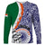 India Independence Day Long Sleeve Shirt Indian Paisley Pattern - Wonder Print Shop