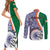 Personalised India Independence Day Couples Matching Short Sleeve Bodycon Dress and Long Sleeve Button Shirts Indian Paisley Pattern - Wonder Print Shop