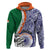 Personalised India Independence Day Hoodie Indian Paisley Pattern - Wonder Print Shop