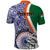 Personalised India Independence Day Polo Shirt Indian Paisley Pattern - Wonder Print Shop