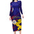 Philippines Football Long Sleeve Bodycon Dress Filipinas Lion Sporty Style - Wonder Print Shop