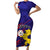 Philippines Football Short Sleeve Bodycon Dress Filipinas Lion Sporty Style - Wonder Print Shop