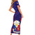 Philippines Football Short Sleeve Bodycon Dress Filipinas Lion Sporty Style - Wonder Print Shop