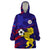 Philippines Football Wearable Blanket Hoodie Filipinas Lion Sporty Style - Wonder Print Shop