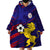 Philippines Football Wearable Blanket Hoodie Filipinas Lion Sporty Style - Wonder Print Shop