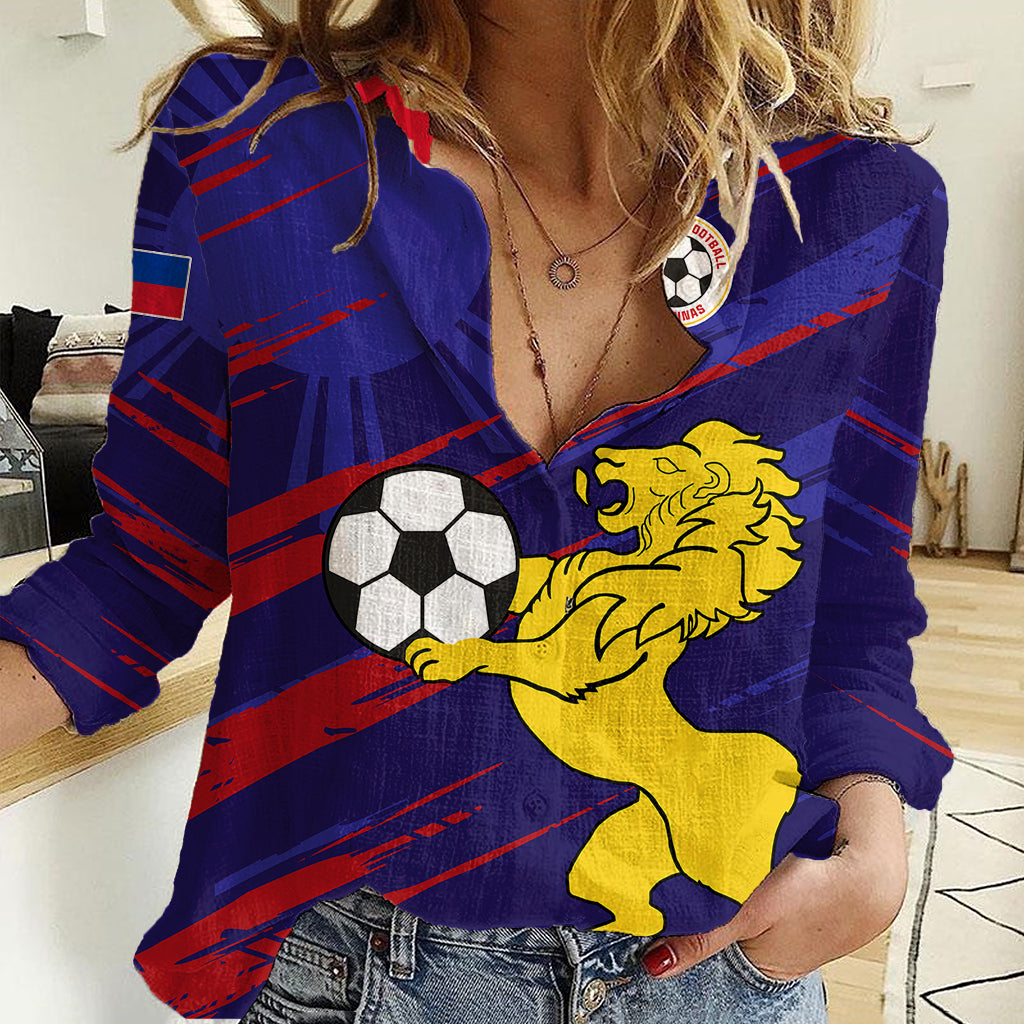 Philippines Football Women Casual Shirt Filipinas Lion Sporty Style - Wonder Print Shop