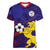 Philippines Football Women V Neck T Shirt Filipinas Lion Sporty Style - Wonder Print Shop