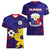 Philippines Football Women V Neck T Shirt Filipinas Lion Sporty Style - Wonder Print Shop