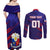 Personalised Philippines Football Couples Matching Off Shoulder Maxi Dress and Long Sleeve Button Shirts Filipinas Lion Sporty Style - Wonder Print Shop