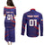 Personalised Philippines Football Couples Matching Puletasi Dress and Long Sleeve Button Shirts Filipinas Lion Sporty Style - Wonder Print Shop