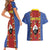 Eswatini African Pattern Couples Matching Short Sleeve Bodycon Dress and Hawaiian Shirt Swaziland Shield Siyinqaba - Wonder Print Shop