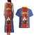 Eswatini African Pattern Couples Matching Tank Maxi Dress and Hawaiian Shirt Swaziland Shield Siyinqaba - Wonder Print Shop