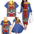 Eswatini African Pattern Family Matching Off The Shoulder Long Sleeve Dress and Hawaiian Shirt Swaziland Shield Siyinqaba - Wonder Print Shop