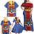 Eswatini African Pattern Family Matching Off Shoulder Maxi Dress and Hawaiian Shirt Swaziland Shield Siyinqaba - Wonder Print Shop