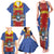 Eswatini African Pattern Family Matching Tank Maxi Dress and Hawaiian Shirt Swaziland Shield Siyinqaba - Wonder Print Shop