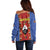 Eswatini African Pattern Off Shoulder Sweater Swaziland Shield Siyinqaba - Wonder Print Shop