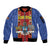 Eswatini African Pattern Sleeve Zip Bomber Jacket Swaziland Shield Siyinqaba - Wonder Print Shop