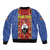 Eswatini African Pattern Sleeve Zip Bomber Jacket Swaziland Shield Siyinqaba - Wonder Print Shop