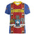 Eswatini African Pattern Women V-Neck T-Shirt Swaziland Shield Siyinqaba - Wonder Print Shop