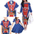 Chile Independence Day Family Matching Off The Shoulder Long Sleeve Dress and Hawaiian Shirt September 18 Por la razon o la fuerza - Wonder Print Shop