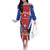 Chile Independence Day Family Matching Off The Shoulder Long Sleeve Dress and Hawaiian Shirt September 18 Por la razon o la fuerza - Wonder Print Shop