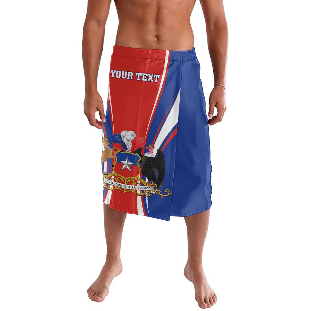 Men's wrap skirt with patriotic graphic print and elastic waistband, red and blue
