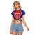 Chile Independence Day Raglan Cropped T Shirt September 18 Por la razon o la fuerza - Wonder Print Shop