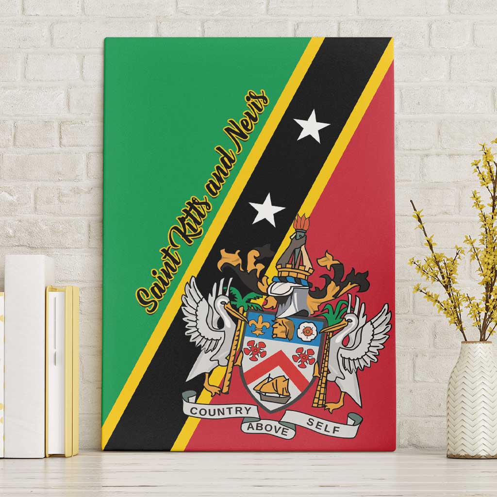 Saint Kitts and Nevis Canvas Wall Art Country Above Self - Wonder Print Shop