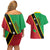 Saint Kitts and Nevis Couples Matching Off Shoulder Short Dress and Hawaiian Shirt Country Above Self - Wonder Print Shop