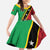 Saint Kitts and Nevis Family Matching Long Sleeve Bodycon Dress and Hawaiian Shirt Country Above Self - Wonder Print Shop