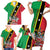 Saint Kitts and Nevis Family Matching Short Sleeve Bodycon Dress and Hawaiian Shirt Country Above Self - Wonder Print Shop