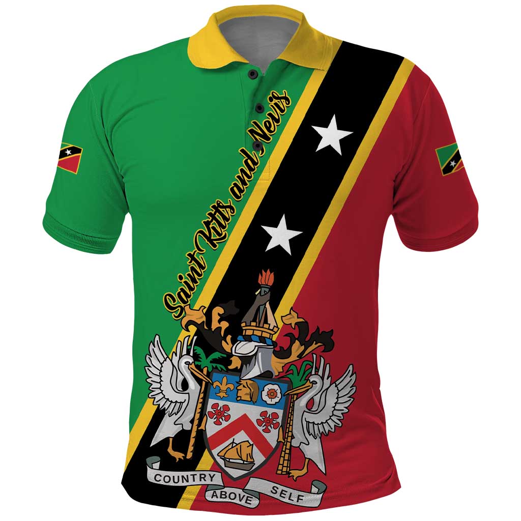 Saint Kitts and Nevis Polo Shirt Country Above Self - Wonder Print Shop