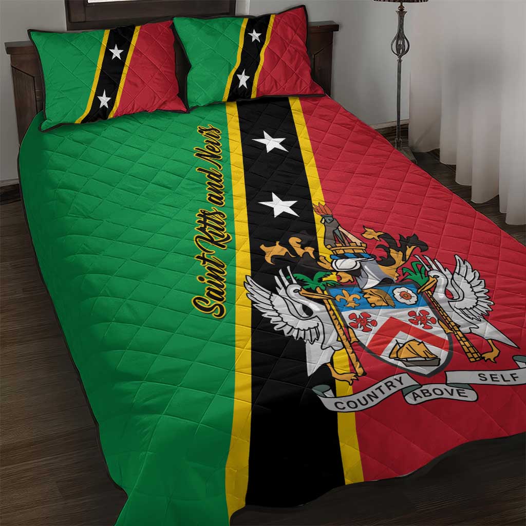 Saint Kitts and Nevis Quilt Bed Set Country Above Self - Wonder Print Shop