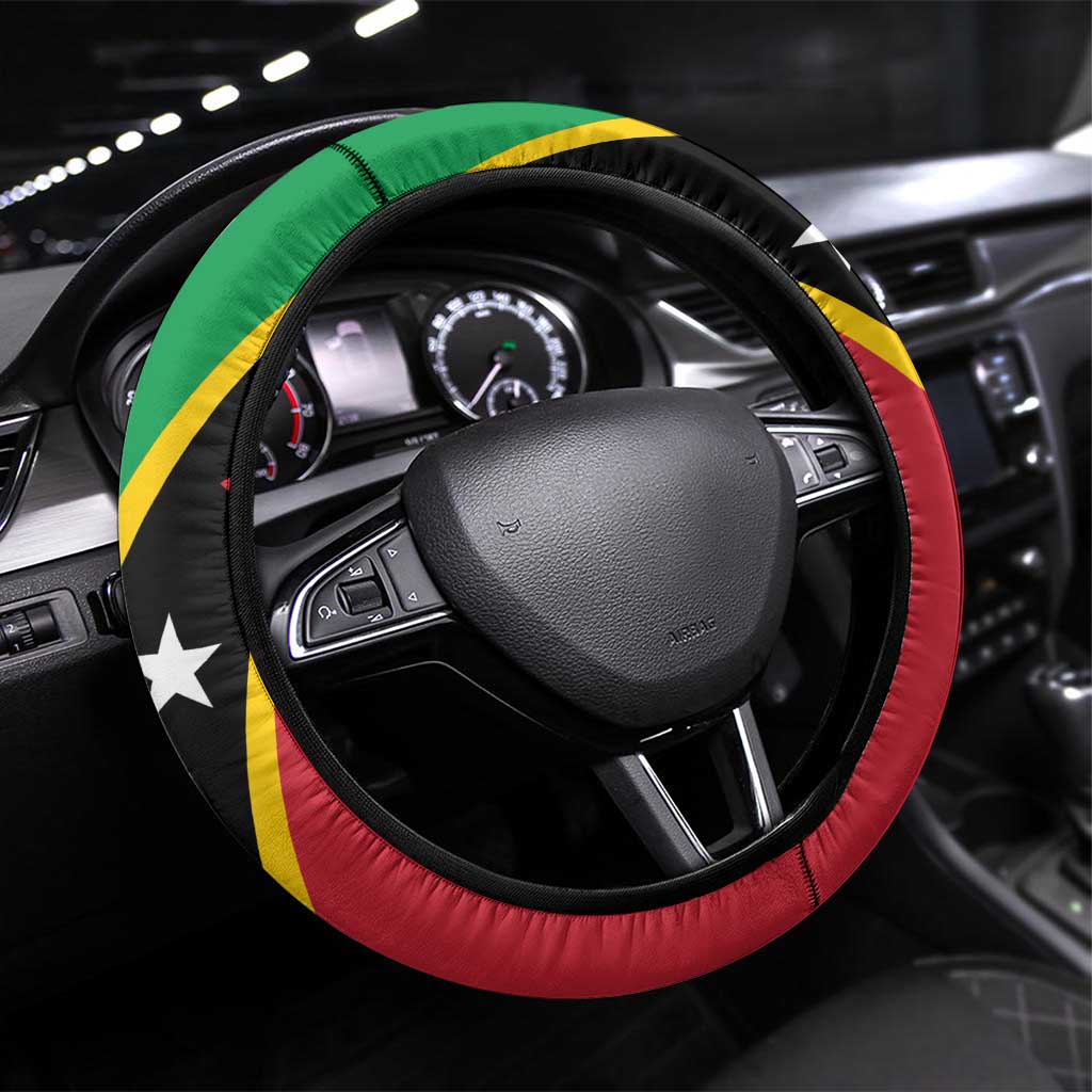 Saint Kitts and Nevis Steering Wheel Cover Country Above Self - Wonder Print Shop