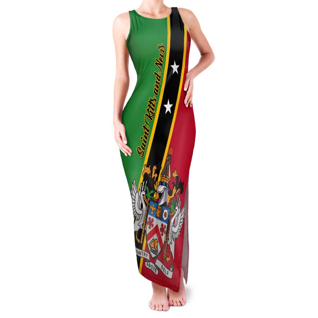 Saint Kitts and Nevis Tank Maxi Dress Country Above Self - Wonder Print Shop