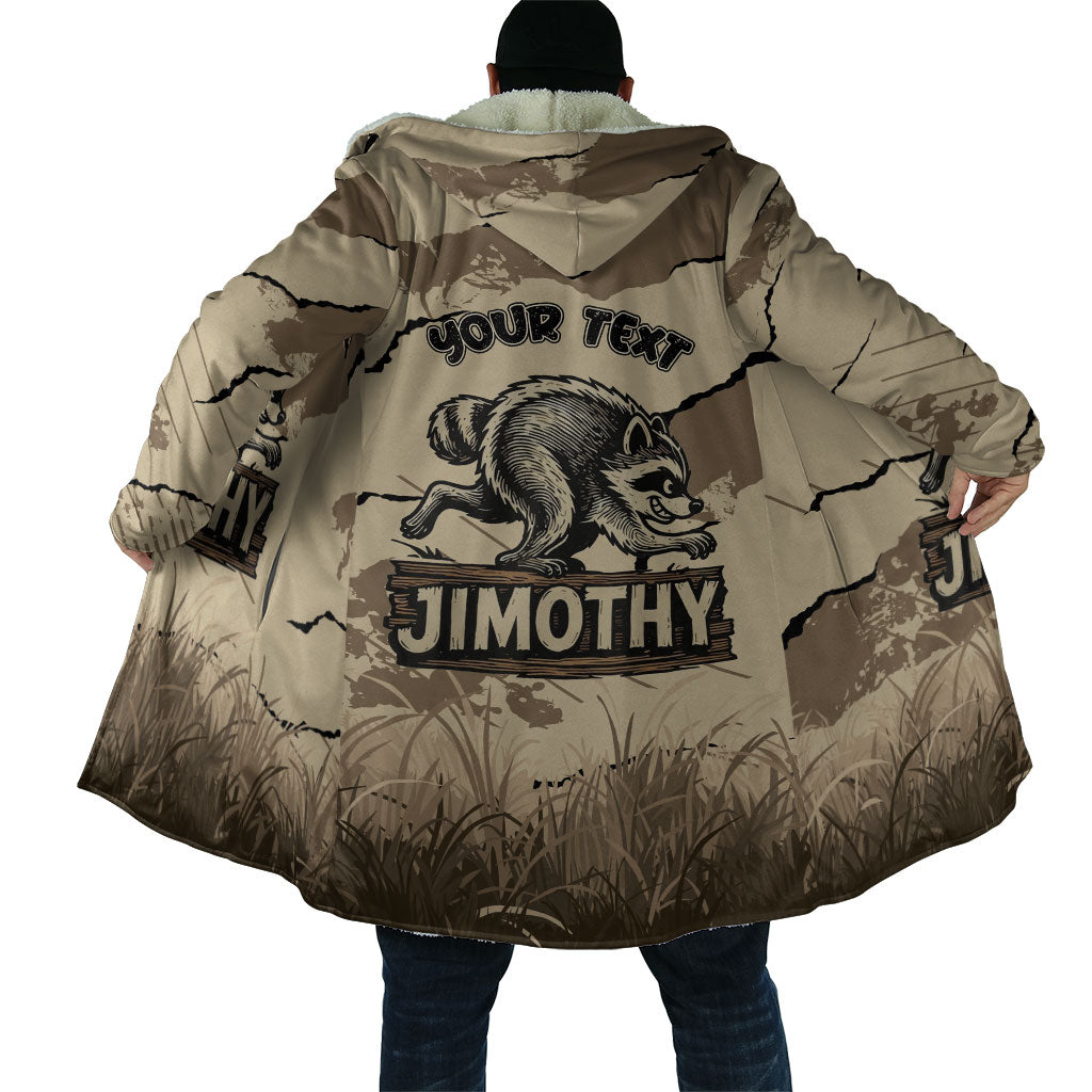 Personalized Jimothy the Raccoon Cloak Midnight Snack Patrol