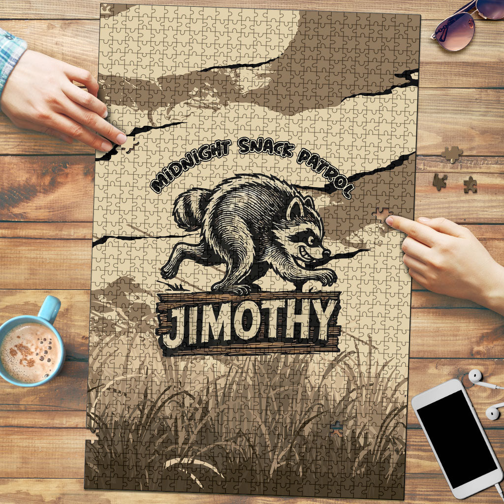 Jimothy the Raccoon Puzzle Midnight Snack Patrol