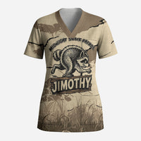 Personalized Jimothy the Raccoon Scrub Top Midnight Snack Patrol