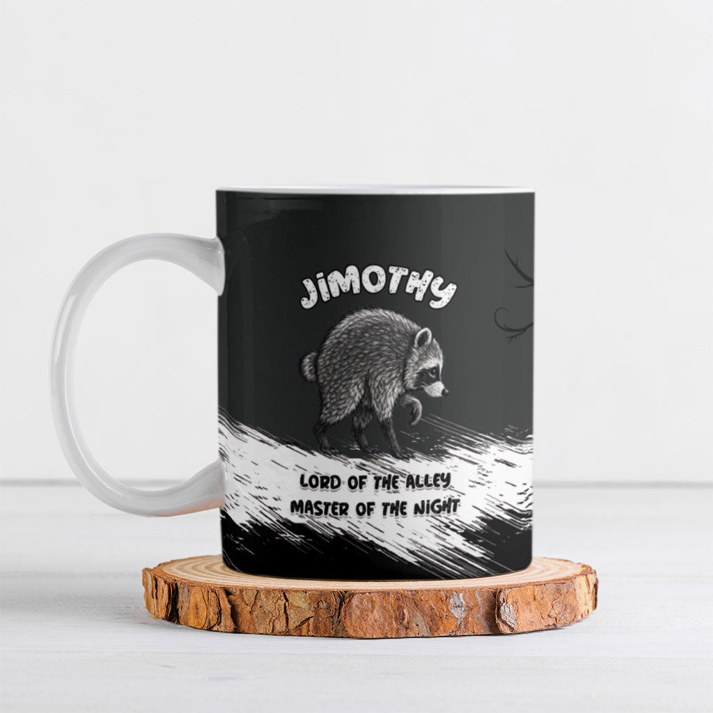 Personalized Jimothy Raccoon Seattle 2026 Ceramic Mug Lord Of The Alley Master Of The Night