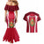 Wales Rugby Couples Matching Mermaid Dress and Hawaiian Shirt Three Feathers Dragon 2023 World Cup - Wonder Print Shop