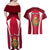 Wales Rugby Couples Matching Off Shoulder Maxi Dress and Hawaiian Shirt Three Feathers Dragon 2023 World Cup - Wonder Print Shop