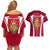 Wales Rugby Couples Matching Off Shoulder Short Dress and Hawaiian Shirt Three Feathers Dragon 2023 World Cup - Wonder Print Shop